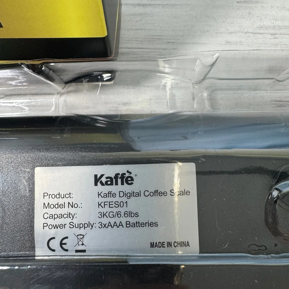 Kaffe Digital Espresso Coffee Measuring Scale Black 5.2x7.2 KFES01 Barista Tool